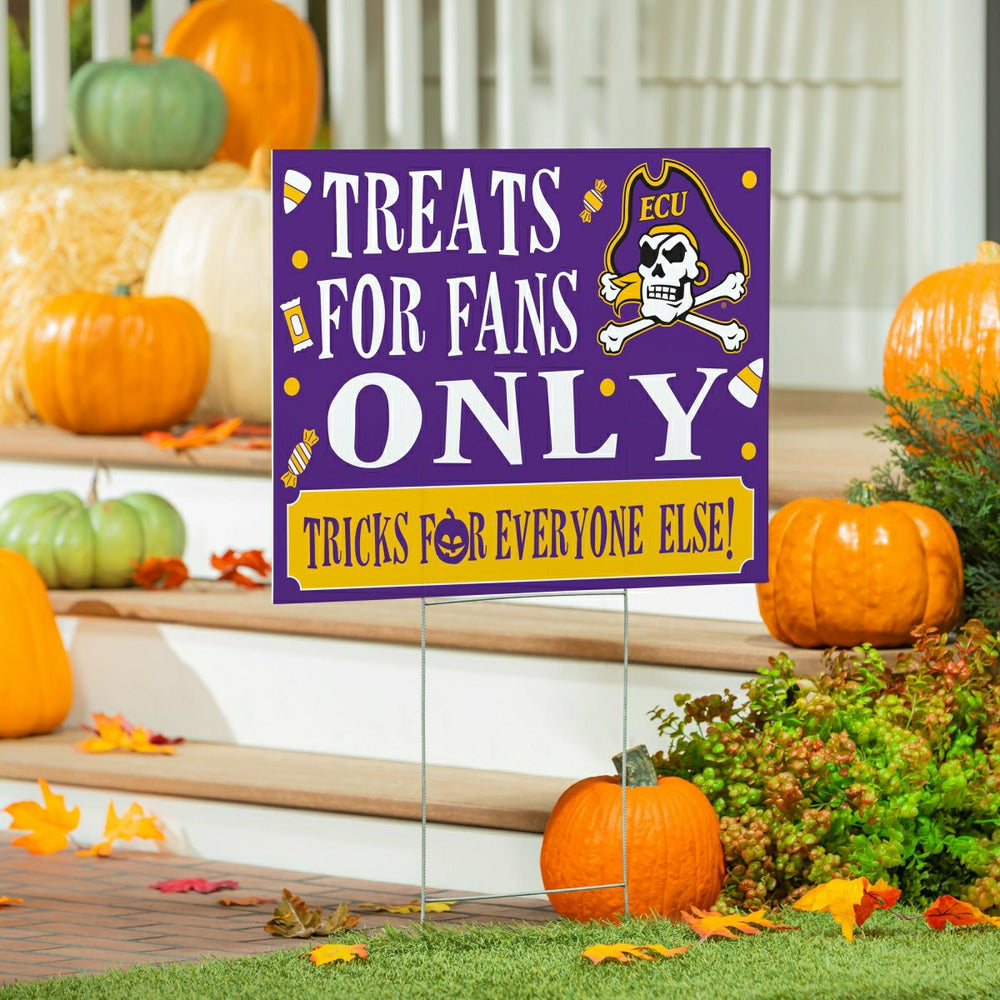 East Carolina University Yard Sign, Halloween Treats for Fans, Collegiate, Home