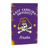 East Carolina University Wood Wall Sign, 16x24, Collegiate, Home