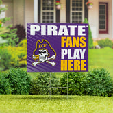 East Carolina University Coroplast Yard Sign "Fans Play Here", Collegiate, Home