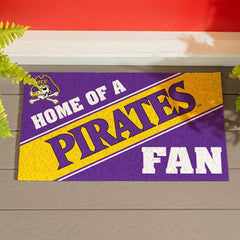 East Carolina University, PVC Mat COLOR, Home of a Fan, Collegiate