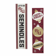 47" Double Sided Leaner, Florida State University, Christmas, Collegiate, Home