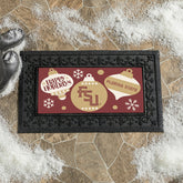 Florida State University Holiday Flocked Coir Sassafras Switch Mat, 22, Collegiate