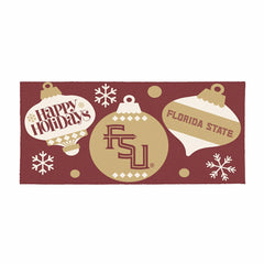 Florida State University Holiday Flocked Coir Sassafras Switch Mat, 22, Collegiate
