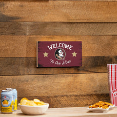 Florida State University Wood Wall Sign, 6x11, Collegiate, Home