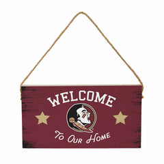 Florida State University Wood Wall Sign, 6x11, Collegiate, Home