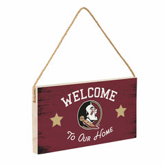 Florida State University Wood Wall Sign, 6x11, Collegiate, Home