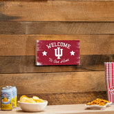 Indiana University Wood Wall Sign, 6x11, Collegiate, Home