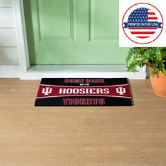 28" x 16" PVC Trapper Mat, Come Back with Tickets, Indiana University, Collegiate