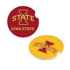 Iowa State University Car Coaster Set, 2pc, Collegiate, Home