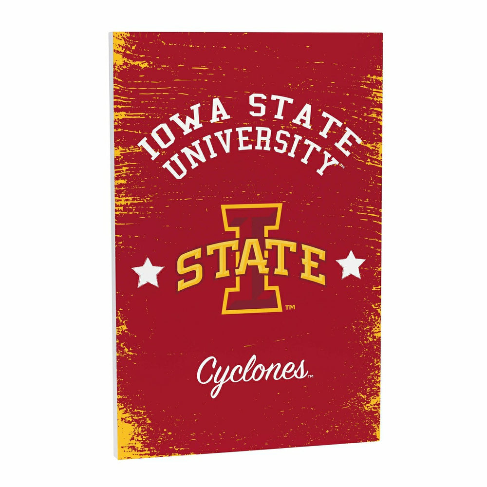 Iowa State University Wood Wall Sign, 16x24, Collegiate, Home