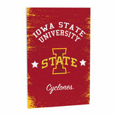 Iowa State University Wood Wall Sign, 16x24, Collegiate, Home