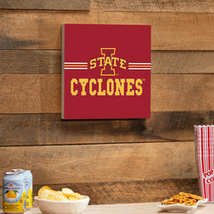 Iowa State University Wood Wall Sign, 12x12, Collegiate, Home