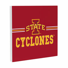 Iowa State University Wood Wall Sign, 12x12, Collegiate, Home