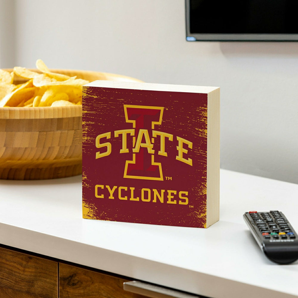 Iowa State University Plock, Down Home Fans, 6x6, Collegiate, Home