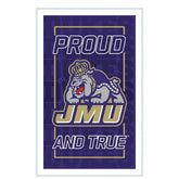 James Madison University College Rectangle Neolite LED Decor, Collegiate, Home