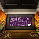 Kansas State University,University of Kansas Flocked Coir Halloween Sa, Collegiate