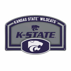 Kansas State University USA Embossed Steel Wall Sign, 11" x 17", Collegiate, Home