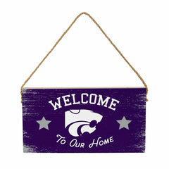 Kansas State University Wood Wall Sign, 6x11, Collegiate, Home