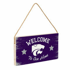 Kansas State University Wood Wall Sign, 6x11, Collegiate, Home