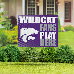 Kansas State University Coroplast Yard Sign "Fans Play Here", Collegiate, Home