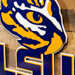 Louisiana State University Premier Metal Wall Art, Collegiate, Home