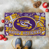 Louisiana State University Holiday PVC Mat, 28"x16", Collegiate