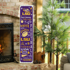 46" Double Sided Leaner, Louisiana State University, Winter Seasonal, Collegiate, Home
