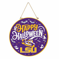 Louisiana State University Halloween Round Door Décor with Hanging Rop, Collegiate, Home