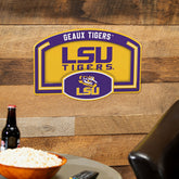 Louisiana State University USA Embossed Steel Wall Sign, 11" x 17", Collegiate, Home