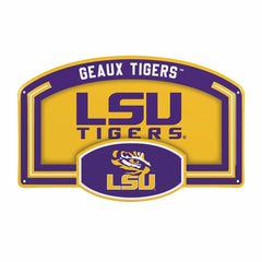 Louisiana State University USA Embossed Steel Wall Sign, 11" x 17", Collegiate, Home