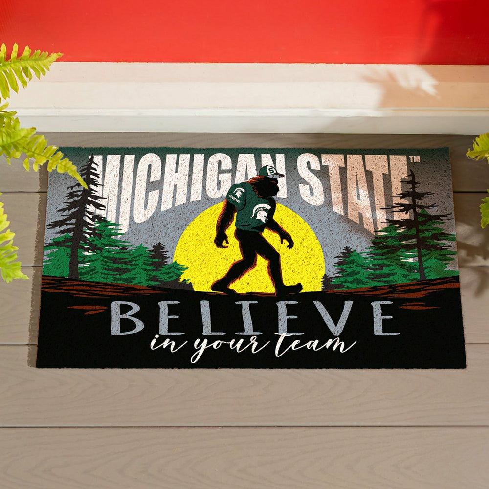 Michigan State University Bigfoot PVC Mat, 28"x16", Collegiate
