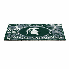 Michigan State University Holiday PVC Mat, 28"x16", Collegiate