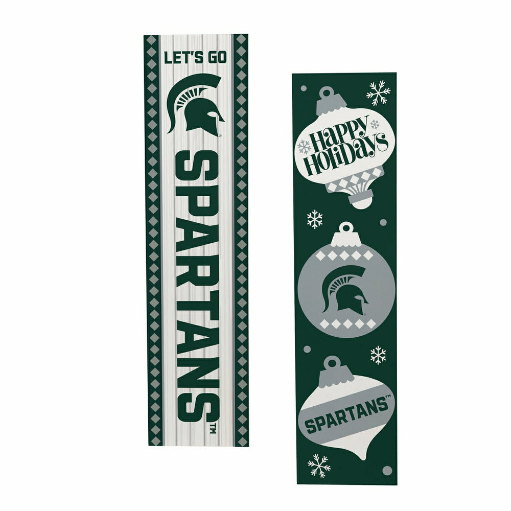 47" Double Sided Leaner, Michigan State University, Christmas, Collegiate, Home