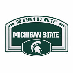 Michigan State University USA Embossed Steel Wall Sign, 11" x 17", Collegiate, Home