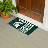 Michigan State University Fan Mat, 28"x16", Collegiate