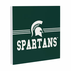 Michigan State University Wood Wall Sign, 12x12, Collegiate, Home