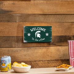 Michigan State University Wood Wall Sign, 6x11, Collegiate, Home
