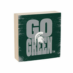 Michigan State University Plock, Down Home Fans, 6x6, Collegiate, Home