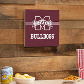Mississippi State University Wood Wall Sign, 12x12, Collegiate, Home