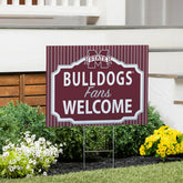 Mississippi State University Coroplast Yard Sign, "Fans Welcome", Collegiate, Home