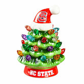4" Mini LED Tabletop Christmas Tree, Set of 2, North Carolina State Un, Collegiate, Home