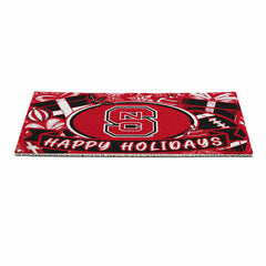 North Carolina State University Holiday PVC Mat, 28"x16", Collegiate