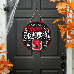 North Carolina State University Halloween Round Door Décor with Hangin, Collegiate, Home