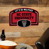 North Carolina State University USA Embossed Steel Wall Sign, 11" x 17, Collegiate, Home