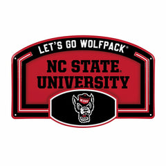 North Carolina State University USA Embossed Steel Wall Sign, 11" x 17, Collegiate, Home