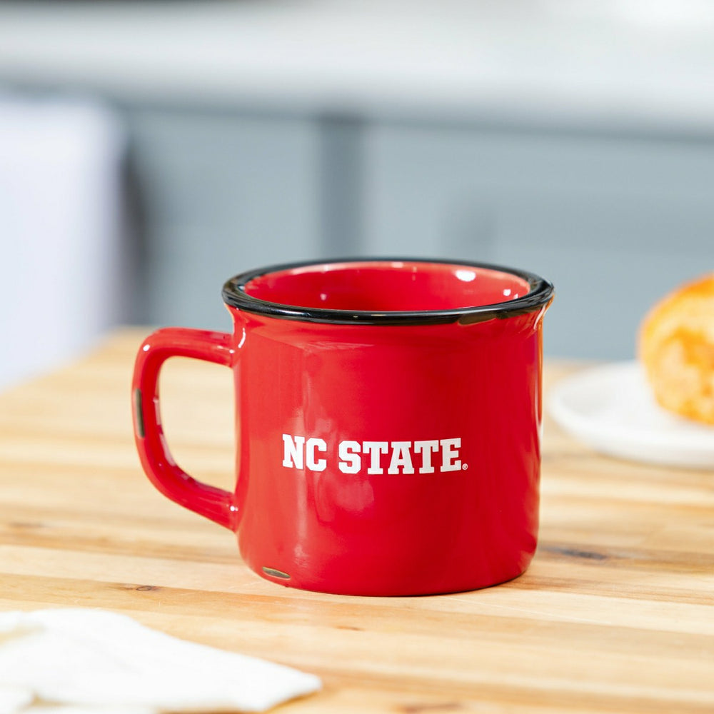 North Carolina State University Ceramic Camp Cup with Enamel Finish, 1, Collegiate, Home