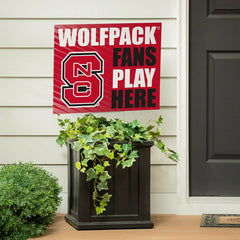 North Carolina State University Coroplast Yard Sign "Fans Play Here", Collegiate, Home
