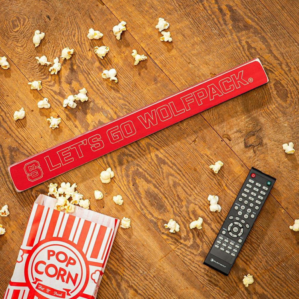 North Carolina State University Engraved Wood Sign, 1.5" x 18", Collegiate, Home