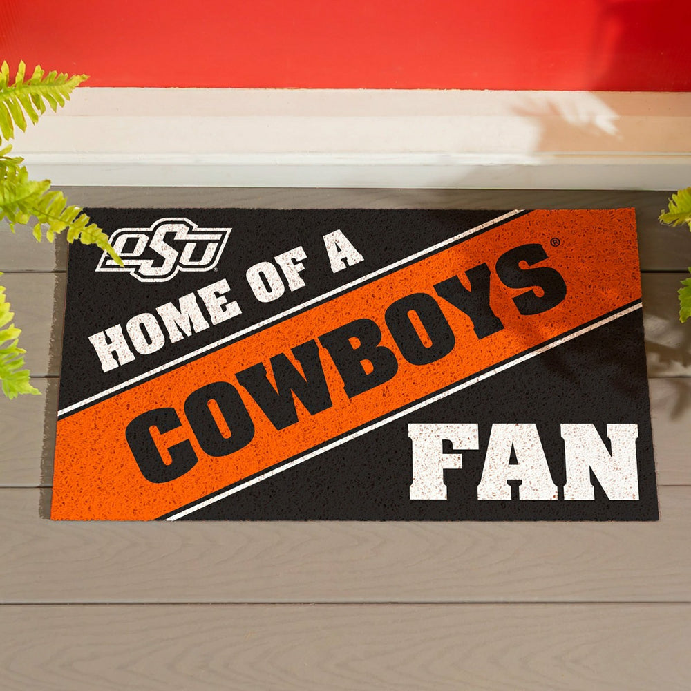 Oklahoma State University, PVC Mat COLOR, Home of a Fan, Collegiate