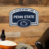 Penn State USA Embossed Steel Wall Sign, 11" x 17", Collegiate, Home